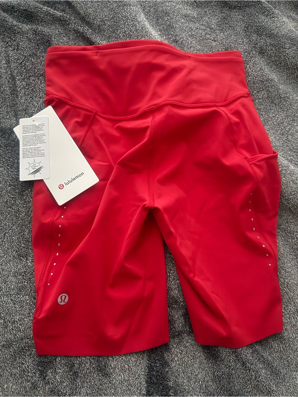 lululemon athletica Bright Red High-Rise Bike Shorts